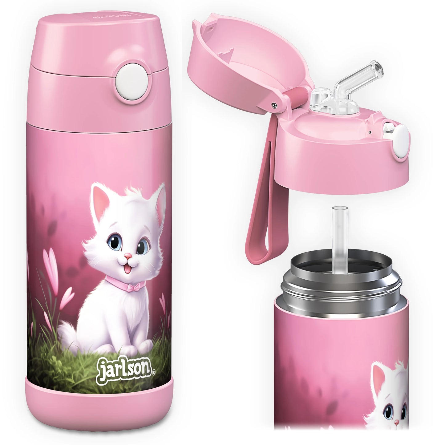 Drikkeflaske katt 350ml - CHARLI jarlson barn skole