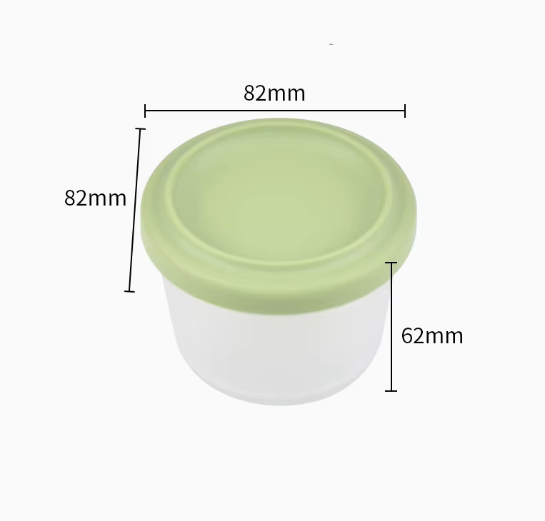 mål silikon snacks boks