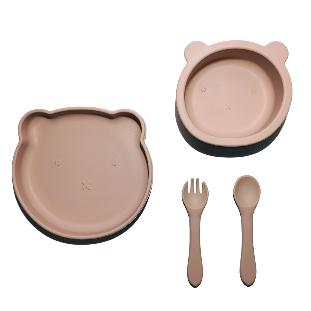 Bjørne barneservise lys rosa