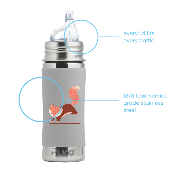 Drikkeflaske stål barn fox