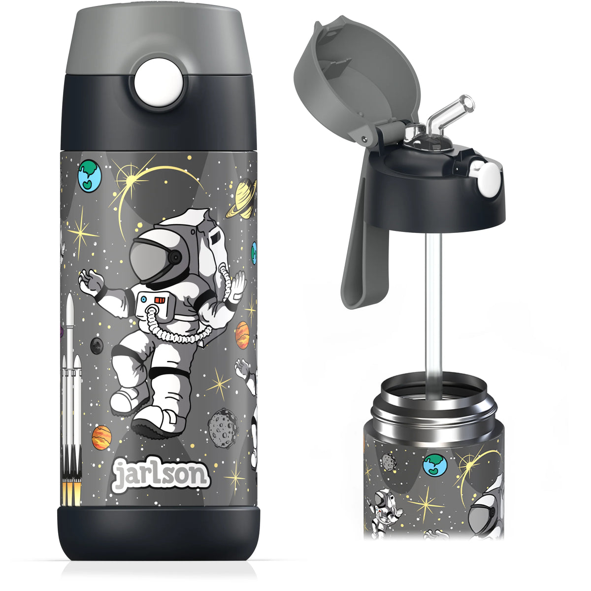 Drikkeflaske astronaut 350ml - CHARLI jarlson gutt skolestart