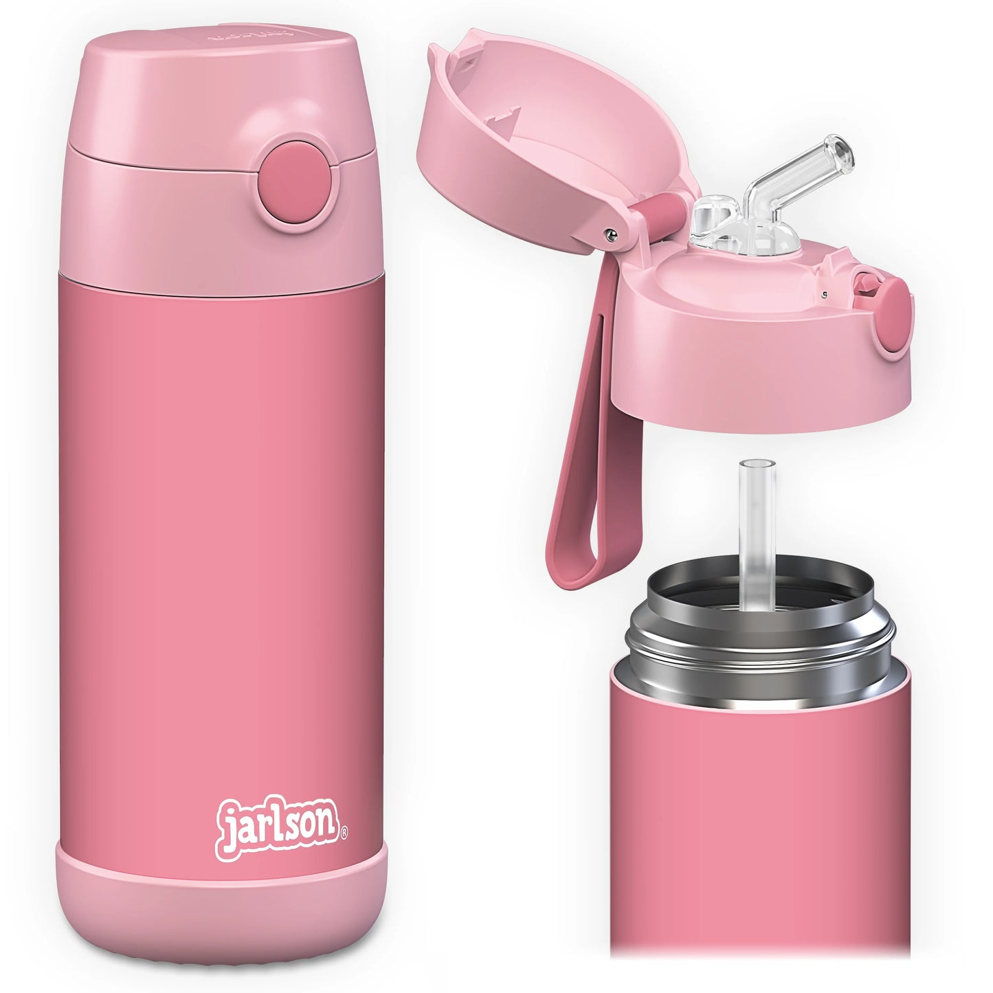 Drikkeflaske lys rosa 350ml - CHARLI