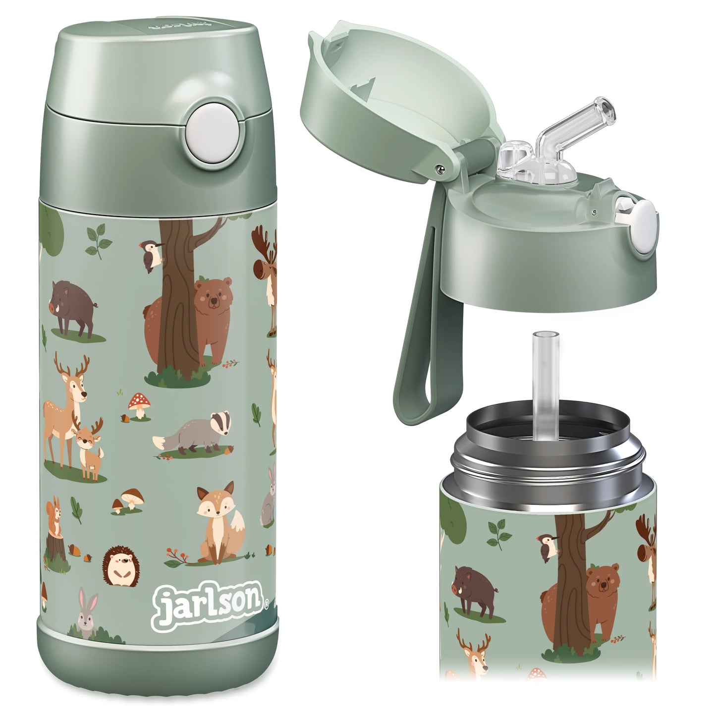 Drikkeflaske skogsdyr 350ml - CHARLI jarlson barnskole