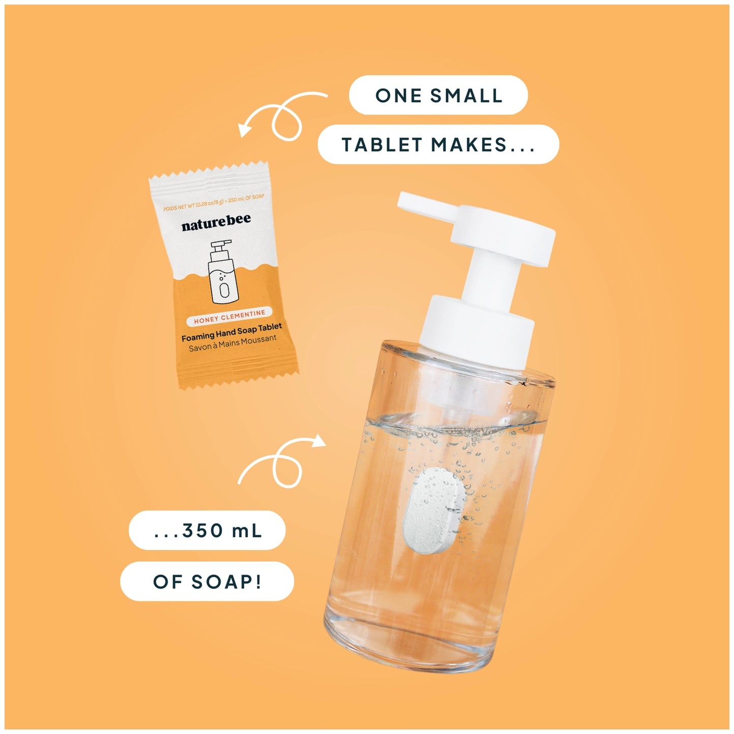 Skummende håndsåpe dispenser