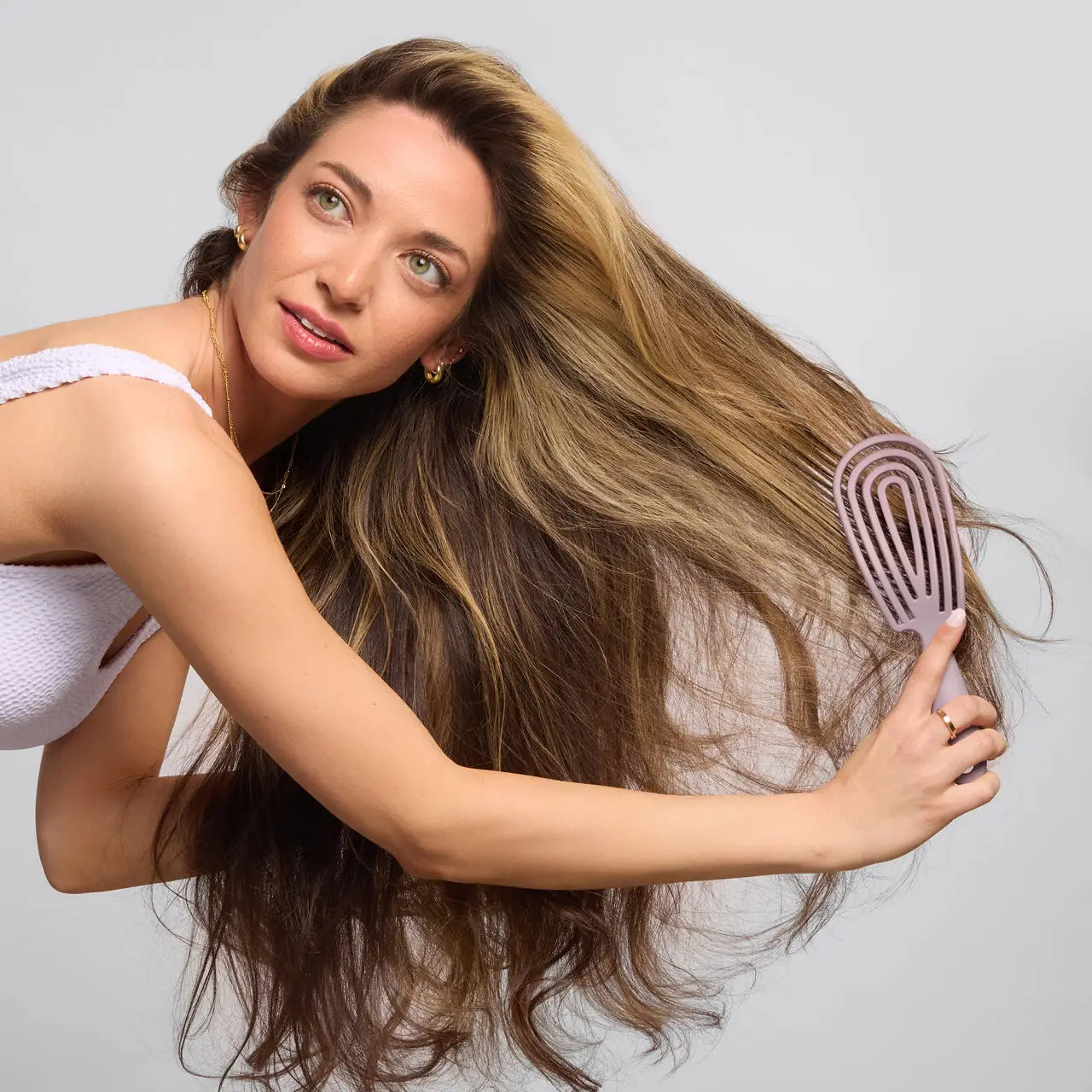 Detangling Flexi Brush - Soft Violet