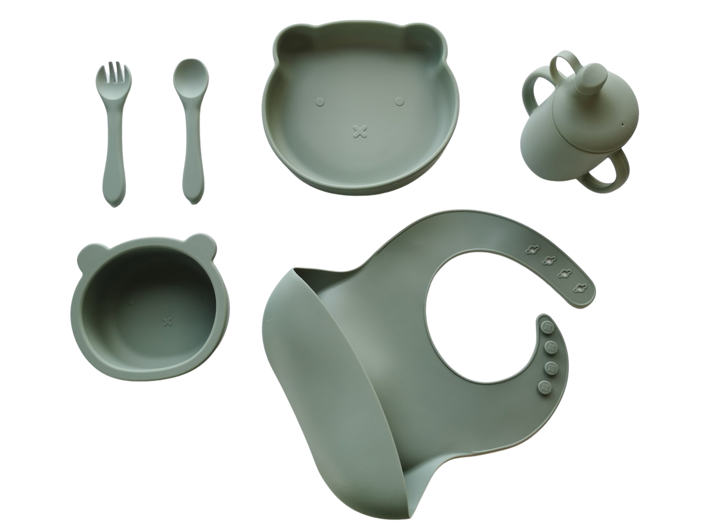 Gavepakke spiseservice grønn