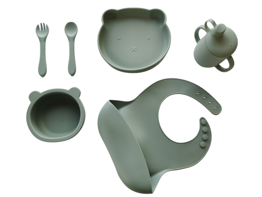 Gavepakke spiseservice grønn