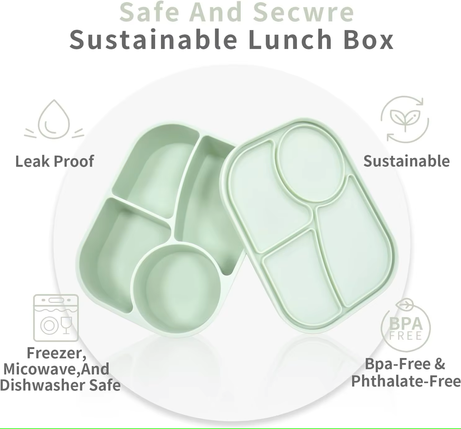 BPA fri matboks i silikon