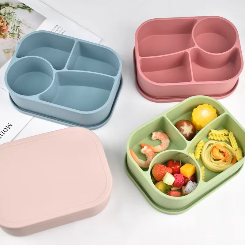 Matboks i silikon 4 inndelinger