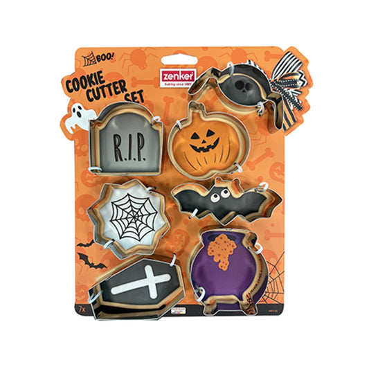Halloweenkakeutstikkererustfrittstal7pk
