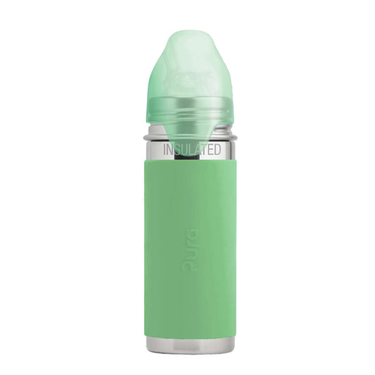 Pura kiki ISOLERT sugerørflaske 260ml - Moss