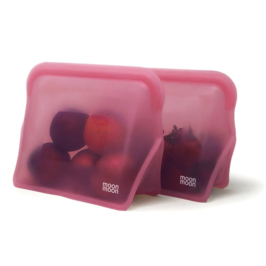 Stående silikonpose rosa