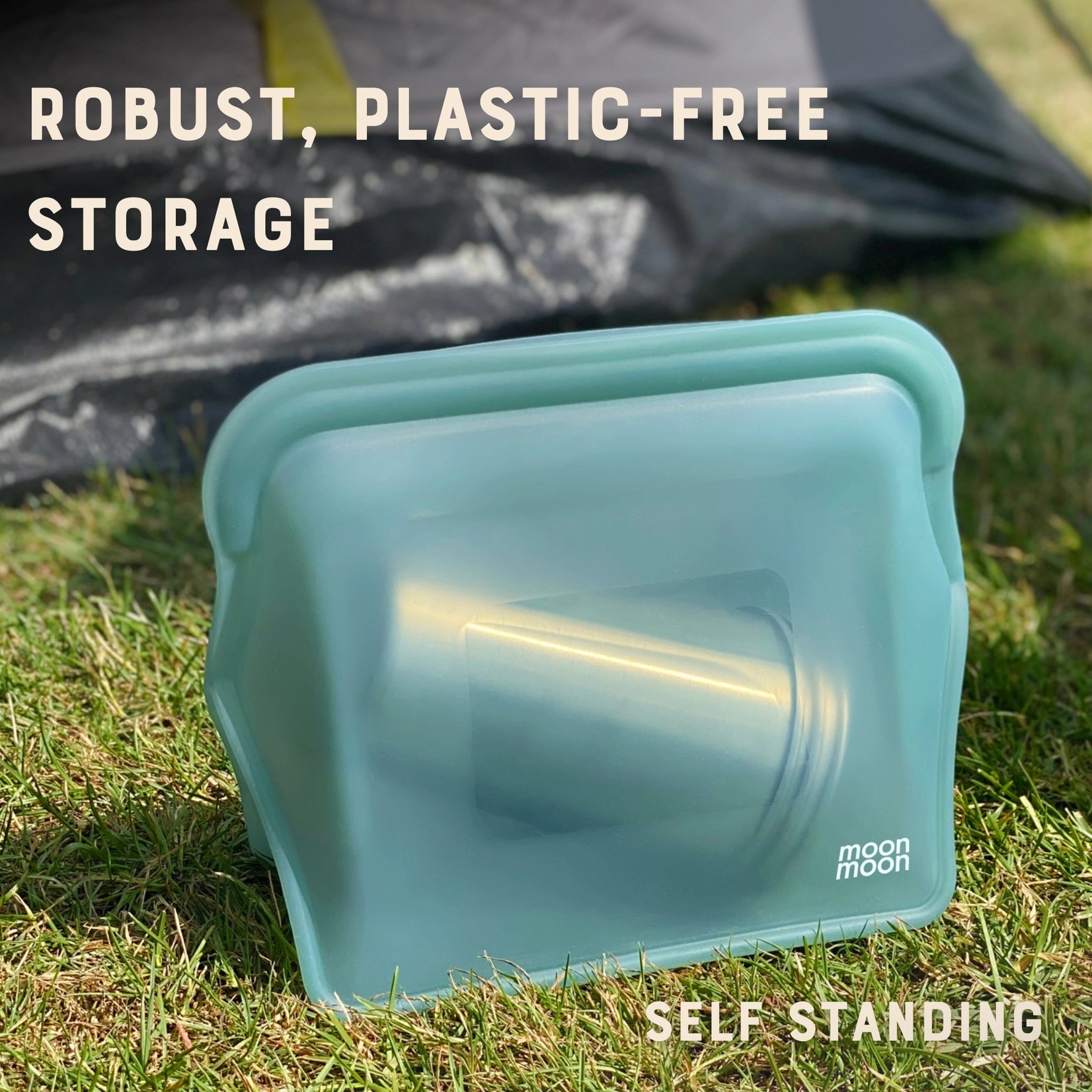 Moonmoon stående silikonpose 1500ml