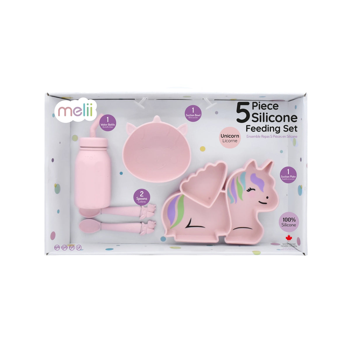 Silikonservise 5-pk/Unicorn