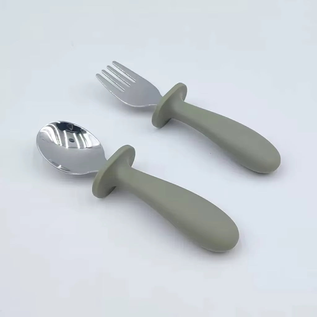 Baby & barn bestikk grønn - 2pk