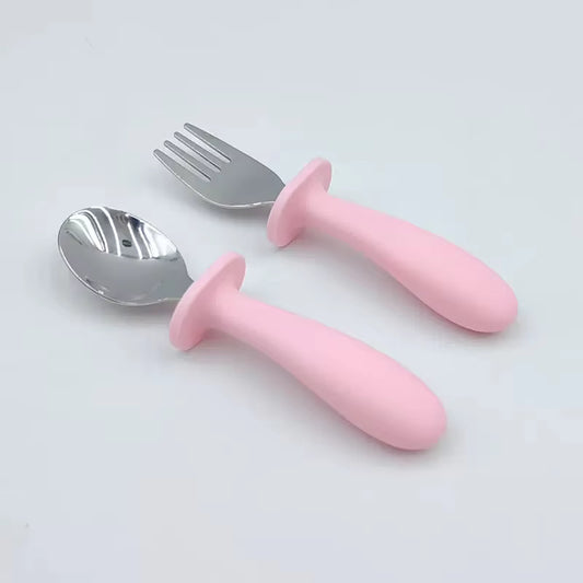 Baby & barn bestikk lys rosa - 2pk