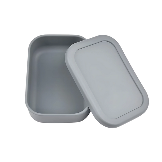 grå matboks silikon