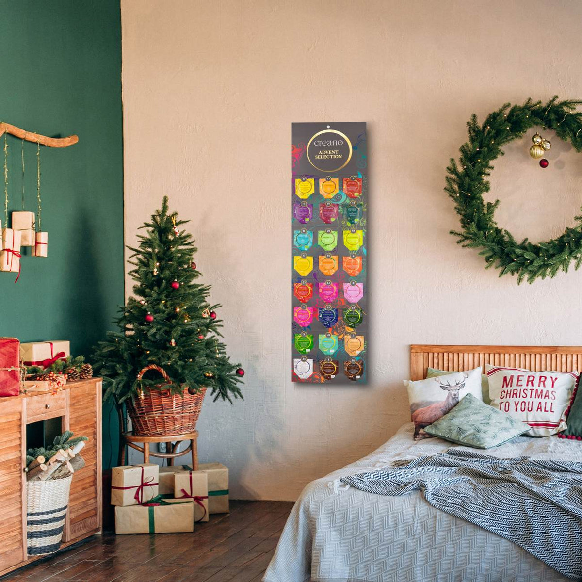 Adventskalender med 24 økologiske teposer