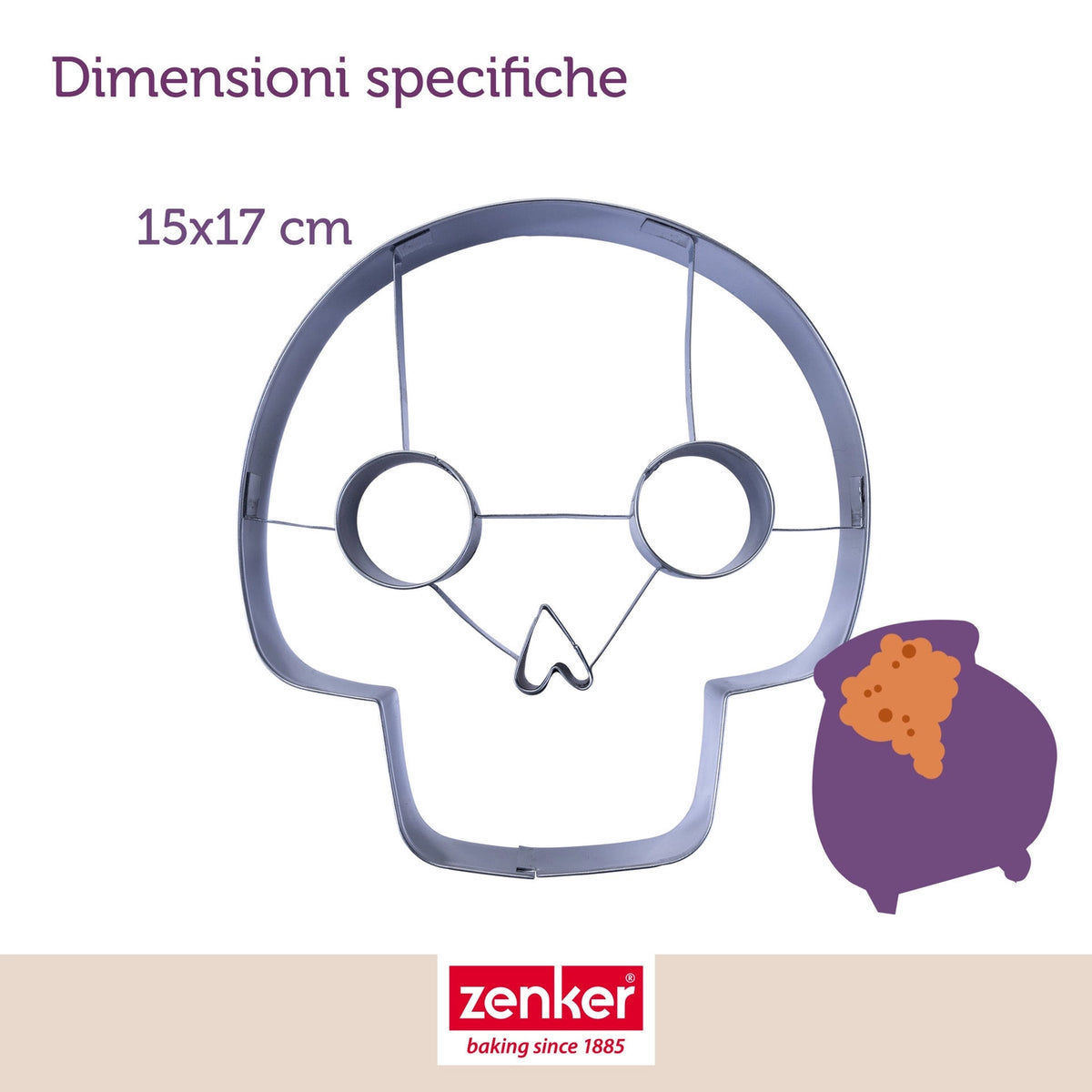 kakeform hodeskalle halloween