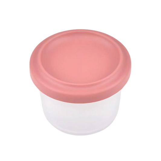 mørk rosa oppbevarings boks snacks