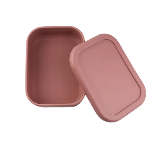 mørk rosa matboks silikon