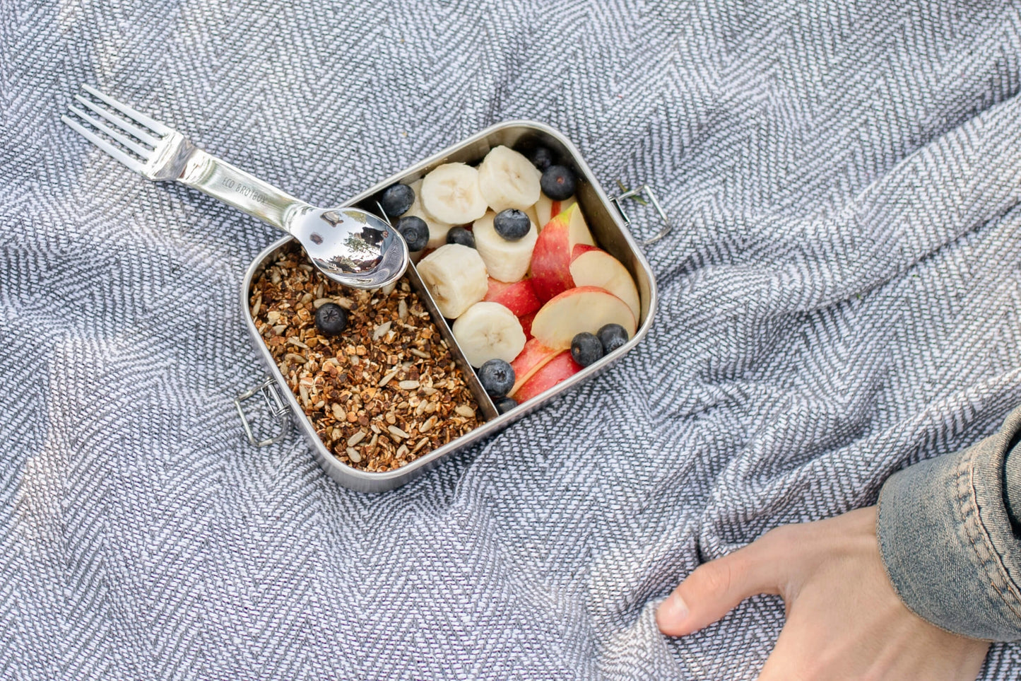 skje og gaffel stål