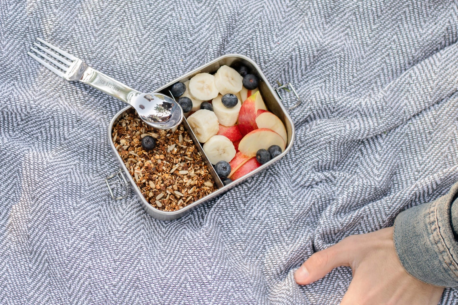 skje og gaffel stål