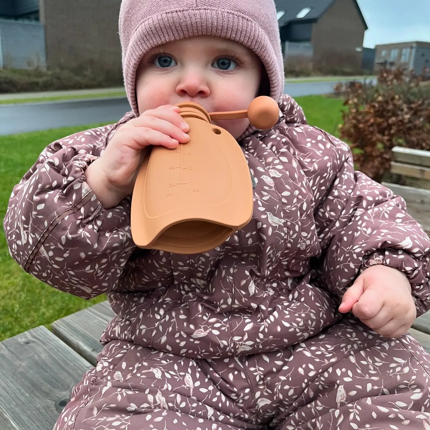 Smoothie klemmepose med skje