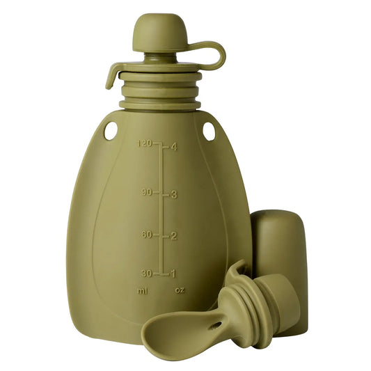 Klemmepose mininor grønn med skje